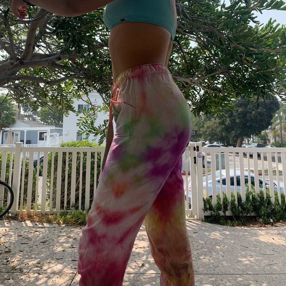 tie dyed pants tie dyed by me :)